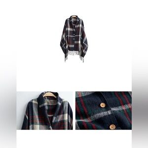 Convertible Plaid Scarf